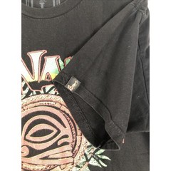 Hinano Tahiti Tshirt Men’s Hawaiian Surfriding Tee Black Graphic shirt Sz-Large