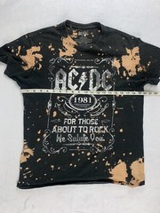 AC/DC T Shirt For Those About To Rock British Tour ’81 black size Medium Mens