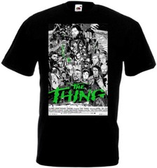 The Thing v82 T-shirt black movie poster horror John Carpenter all sizes S-5XL