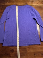 united colors of benetton Mens Purple Long sleeve Supima Cotton T Shirt Sz XXL