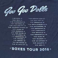 The Goo Goo Dolls Band basic Black Graphic Black Unisex T shirt XL Tour Tee