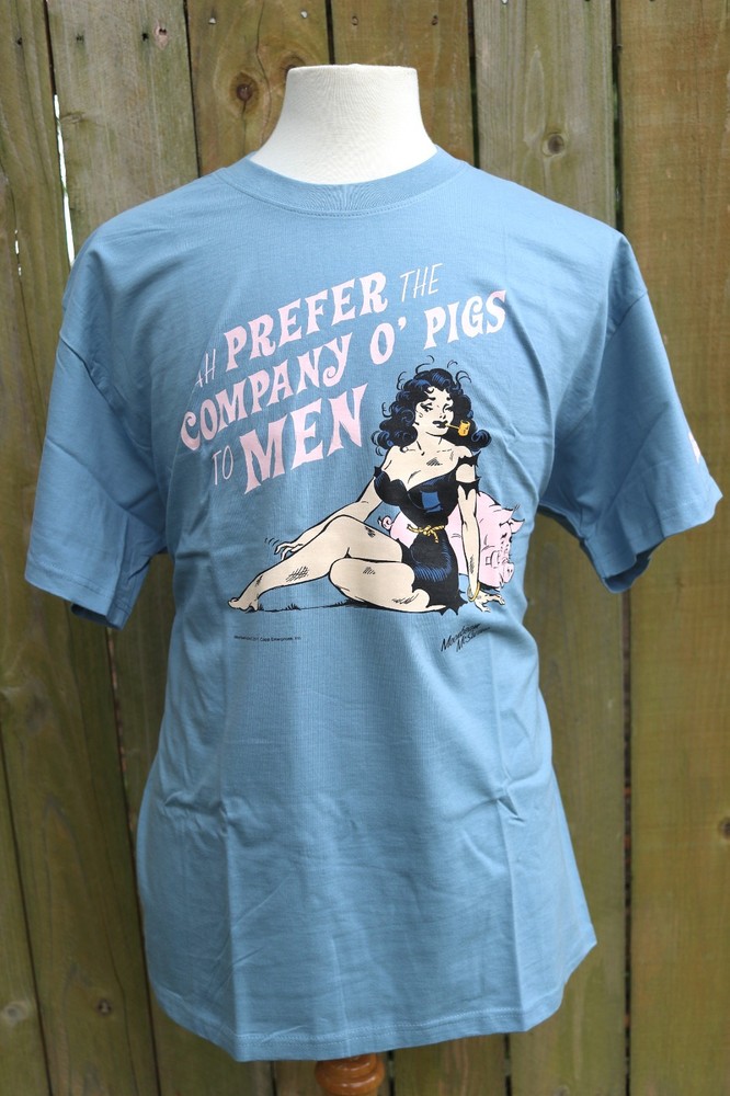NOS Vintage 2001 Moonbeam McSwine Graphic Comic Book Tee Graphitti T Shirt XL