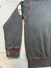 Hot Topic The Lost Boys Gothic Vampire Distressed Crop Top Hoodie Jacket Size LG