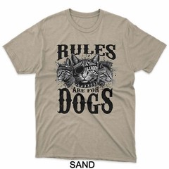 Funny Cat Lover Rules are Made for Dogs Pet Owner Vintage T-Shirt