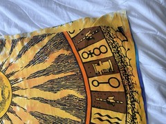 Vintage 1992 Liquid Blue Celestial Sun & Moon T-Shirt – XL – Single Stitch – USA