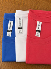 Threadfast Red, White & Blue TShirts 3 Pack – Size 2X 3X 4X 5X Patriotic Bundle
