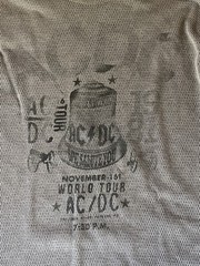 AC/DC November World Tour Textured Knit Long Sleeve T-Shirt Men’s M Gray 2012