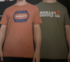 HURLEY MENS TWO PACK GRAPHIC TEE COLOR/SIZE VARY