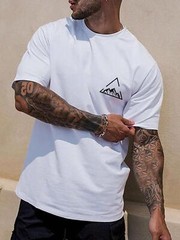 Camiseta De Verano Para Hombres Camisa Casual De Manga Corta Ropa De Moda Fiest