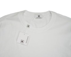 Kired Kiton NWT $250 White Supima Crepe Cotton Long Sleeve T-Shirt M (50 IT)