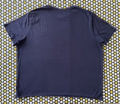 Goodfellow & Co Standard Navy Blue Size XL Cropped Cut Off Crewneck T-Shirt