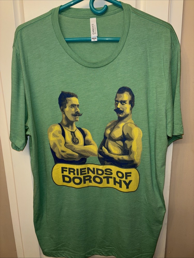PRIDE FRIENDS OF DOROTHY VINTAGE T SHIRT MENS XL LGBTQ+ COMMUNITY BIG BEAR FOD