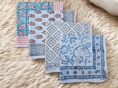 21×21 Inch 100 Cotton Bandana Women Men Headband Hair Scarf 4 Pack