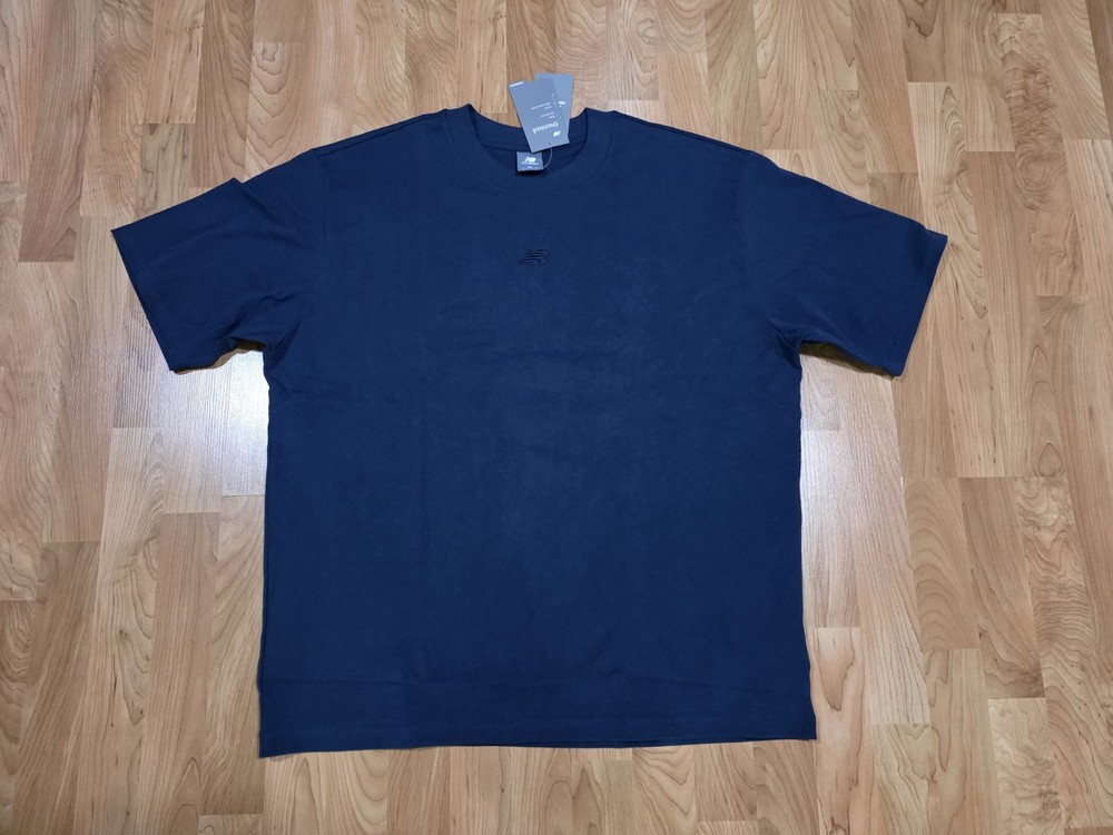 New Balance Men’s T Shirt Oversized Navy Blue NWT Size XL Vintage Fit Relaxed