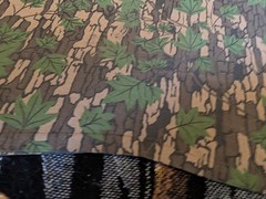 ACE SPORTSWEAR Camo vintage t shirt LARGE Camoflauge Leaf Treebark single stitch