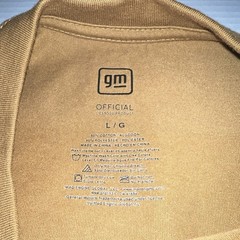GM Official Licensed Camaro Chevrolet Double-Sided Brown Graphic T-Shirt Men’s L