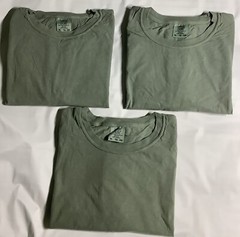 (3 Pieces) Size XL,Comfort Color T Shirt Heavyweight Ring Spun Light Green.