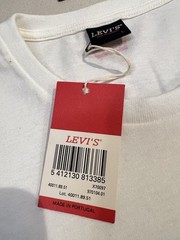 Levi’s Flat Eric T-Shirt M-L Soundz Slim New Tags BNWT Deadstock Rare 41″ Mint