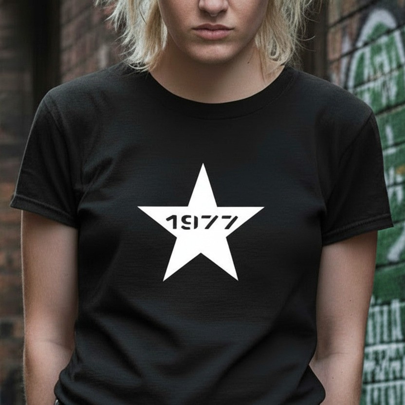 1977 Punk Star T-Shirt – Punk Rock, Sub Culture, Various Colours