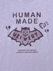 Human Made x Lil Uzi Vert Bat T-Shirt Mens Size M Pink / Purple Loopwheel Japan