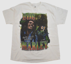 Zion Rootswear Mens Bob Marley Roots, Rock, Reggae White Shirt New S, XL