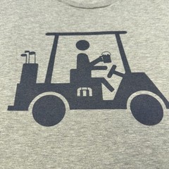 Travis Mathew Shirt Mens 2XL Gray Golf Cart Beer Graphic Tee Funny Pima Cotton