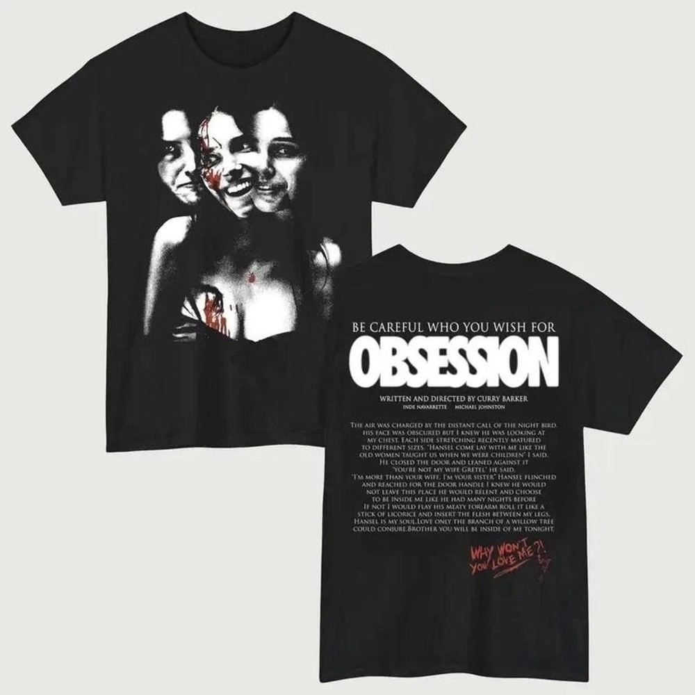 Obsession 2026 Horror Movie Curry Barker Graphic T-Shirt Reprint