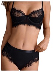 Women’s Floral Lace 2 Piece Lingerie Set Semi Padded Underwire Bra and Panty …