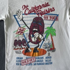 VINTAGE California Raisins Shirt Mens Medium Single Stitch Grapevine 80s Read