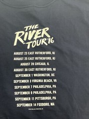 Bruce Springsteen The River Tour 2016 Unisex T-Shirt, Size 2XL Navy NWOT