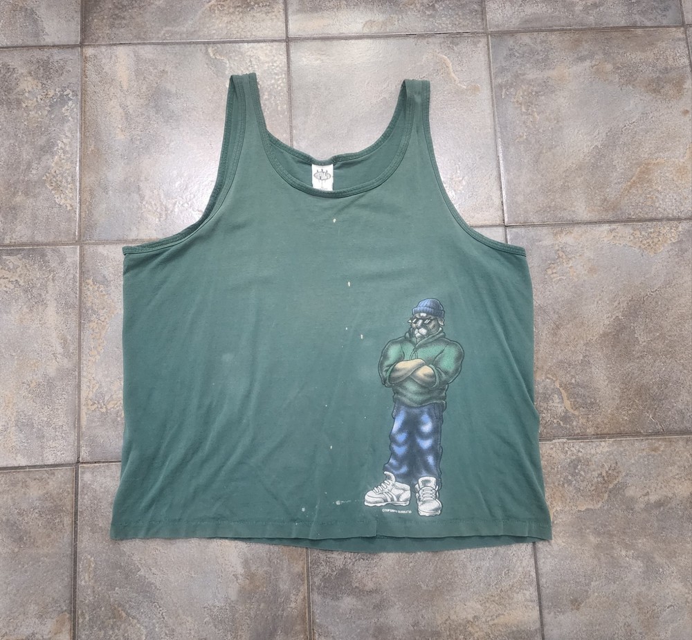 Vintage 90s Top Dawg Men’s XL Streetwear Skater Single Stitch Tank Top T Shirt