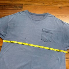 Vintage Gradient Sun Faded Pocket T-Shirt Men’s Size XL Blue WIP Work Worn