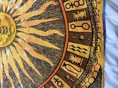 Vintage 1992 Liquid Blue Celestial Sun & Moon T-Shirt – XL – Single Stitch – USA