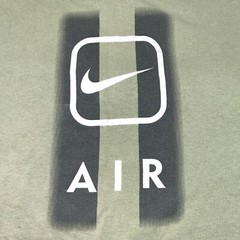 Vintage Nike Shirt White Tag USA Mens XL Green Nike Air Swoosh Check 90s-Flaws
