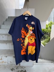 Vintage Disney Winnie the Pooh Tigger Graphic 90s T Shirt XL Navy Blue