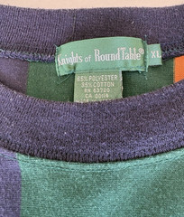 Vintage Knights Of Round Table Crewneck Men’s Shirt XL striped