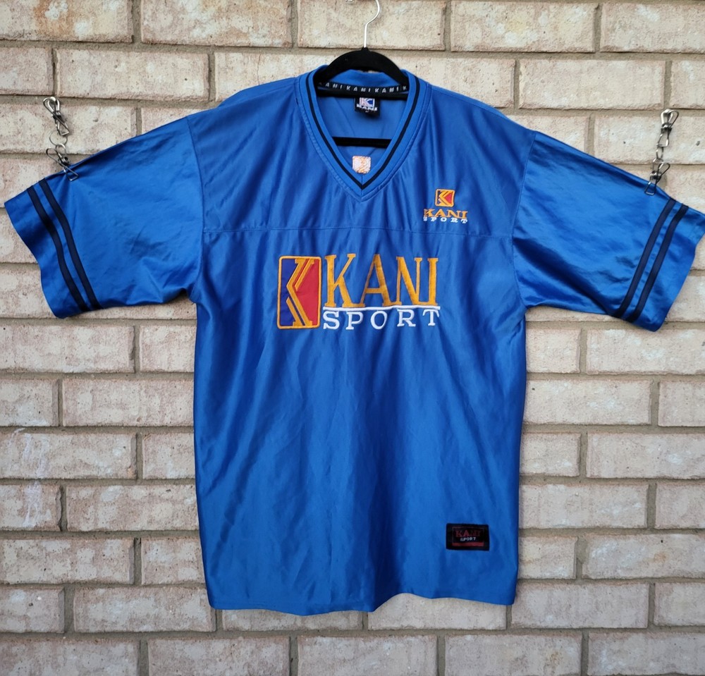 90s vintage Karl Kani Sport jersey blue Size XL Oversized Rare Vcg For Its Age