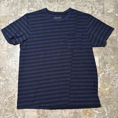 Rag And Bone Shirt Mens XL Blue Short Sleeve Split Hem Cotton Pocket Tee