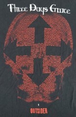 Three Days Grace Outsider Shirt Mens Small Black 2019 Concert Tour Tee Adult A30
