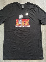 NEW 2025 SUPER BOWL LIX Philadelphia Eagles Kansas City Chiefs T Shirt Tee LARGE