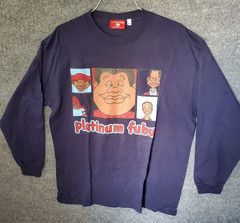 Vintage FUBU Platinum Long Sleeve T-Shirt Fat Albert Characters 2XL
