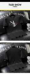 New Fashion Feather Rhinestone Summer Short Sleeve Luxury Men Streetwear T-Shirt