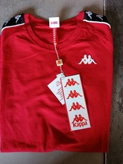 KAPPA t shirt size xl col. red mod.303UV10 222 BAND COEN SLIM euro 35.00