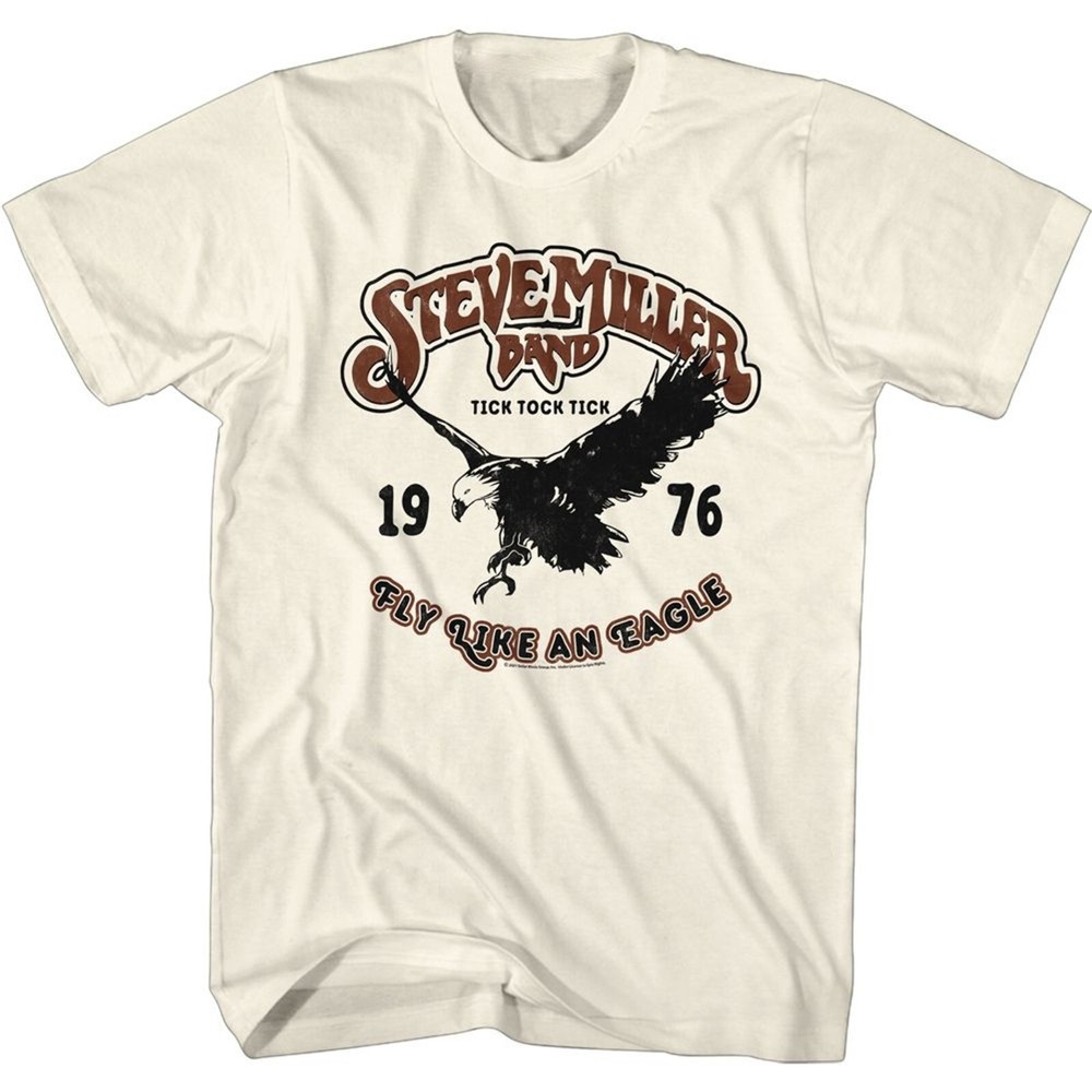 Vtg 1976 Steve Miller Band Music Tour Cotton White Men Women Shirt AG314