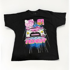 Hello Kitty Racer Tokyo Speed T-Shirt XL Black Sanrio Race Car