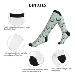 Compression Socks Knee High Circulation Support Women Men Athletic Running