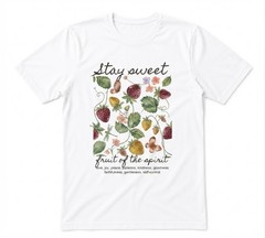Fruit Of The Spirit Bible Verse Strawberry Christian White T-shirt