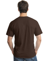 Gildan Heavy Cotton 5.3 oz. Adult Unisex T-Shirt (G500), Dark Chocolate, Small