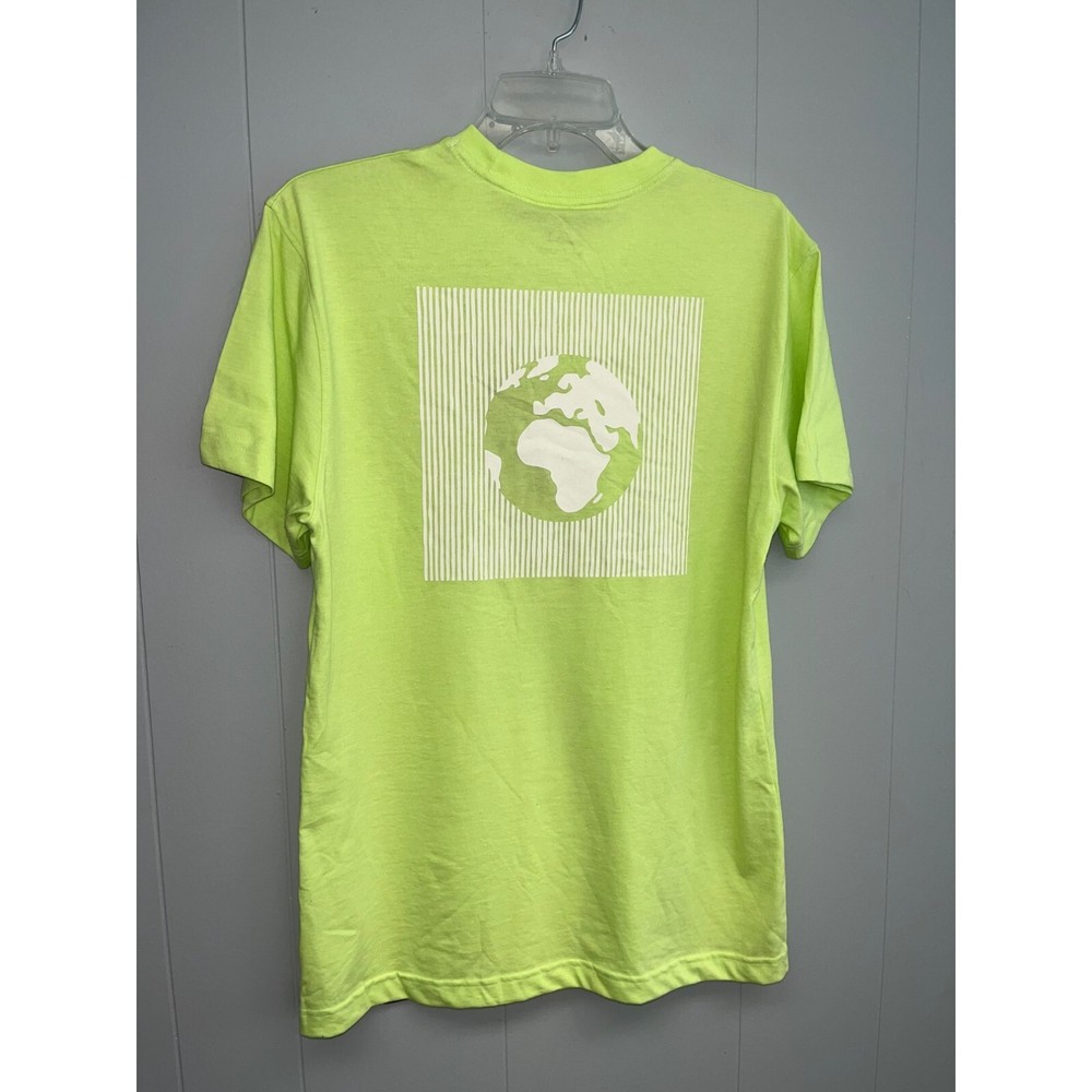 Alpine Design Men’s Graphic Tee Lime Green Earth Africa World NWT Large 17008
