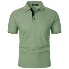 Men Breathable Summer Polo Shirt Beach Casual Tshirt Top Daily Fit Tee Gym Gift